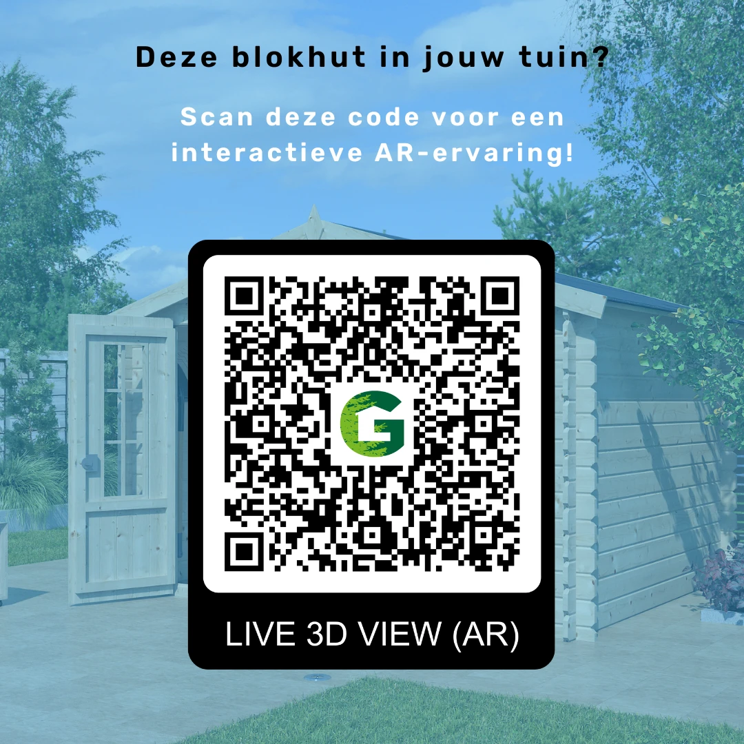 Woodlands Blokhut XL Montreal Groen Geïmpregneerd - 415 x 385 cm - Afbeelding 6